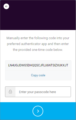 Manually Enter the Code